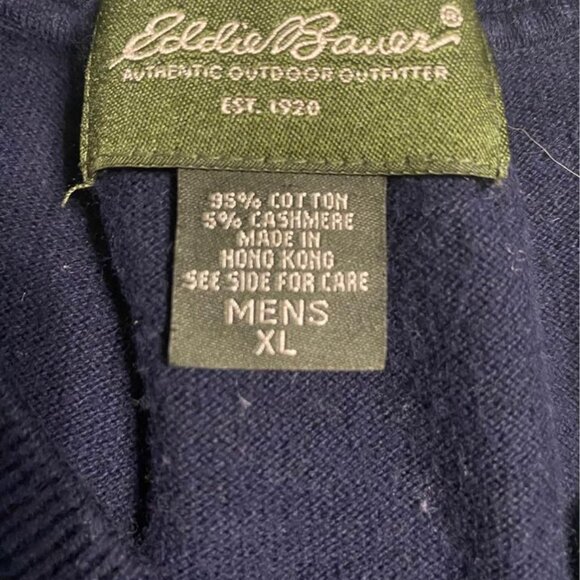 Eddie Bauer Navy Blue Pullover Sweater - Picture 5 of 5